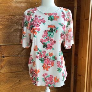 Ann Taylor Flutter Sleeve Blouse